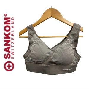 Sankom Gray Back Support Bra